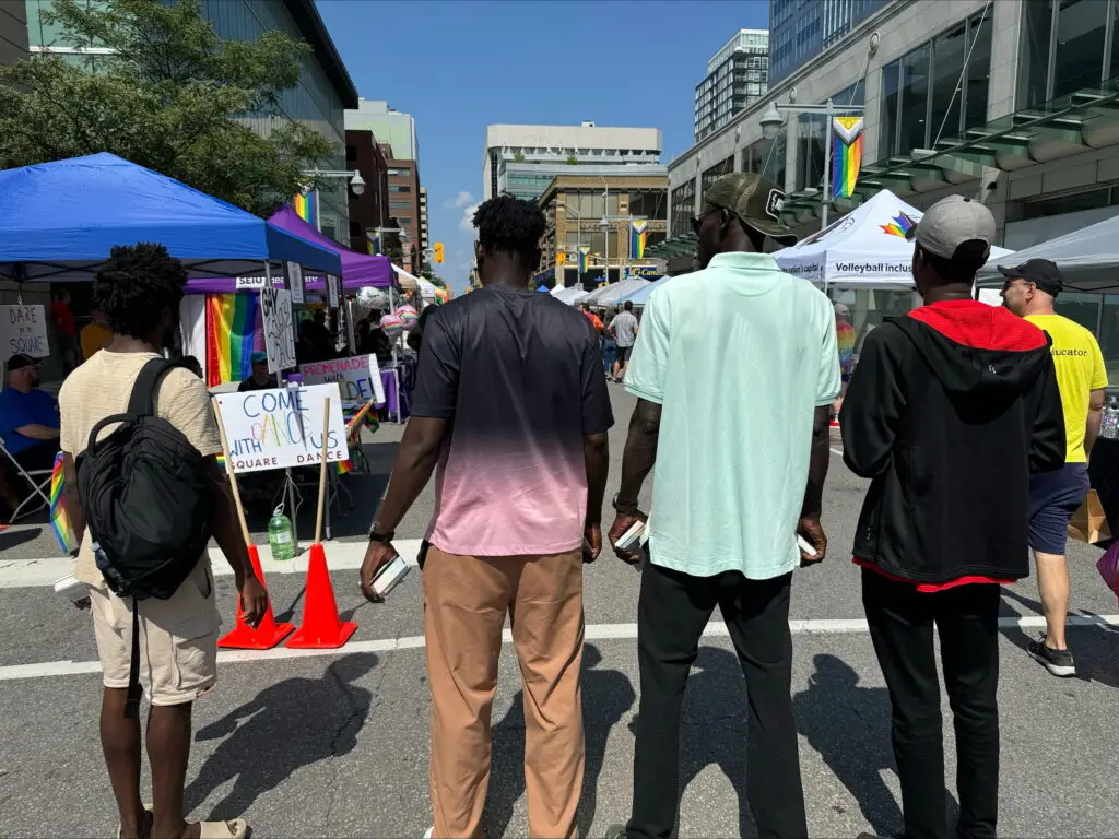 Rainbow Have supporters in the Montreal Pride Parade